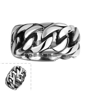 Geometric Design Ring Sporty Style 316L Stainless Steel Fashion Jewelry Men Dress Accessories for Men