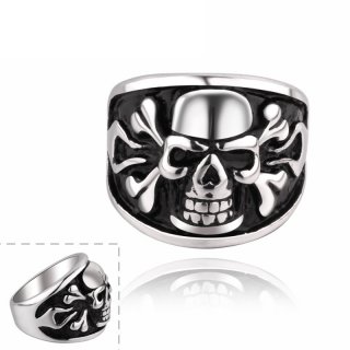 New Listing Personality Easter Halloween Punk Skull Ring 316L Stainless Steel Jewelry for Men