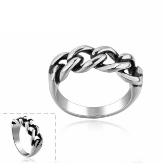Fashion Jewelry Bow Knot Design Ring Punk Style 316L Stainless Steel Dress Accessories for Men