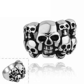Fashion Soldier Punk Biker Jewelry Lot of Skull Ring 316L Stainless Steel Jewelry Viking Rings for Men