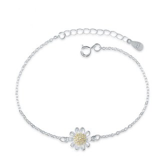 Fashion Anklets Sunflower 925 Sterling Silver for Women F021