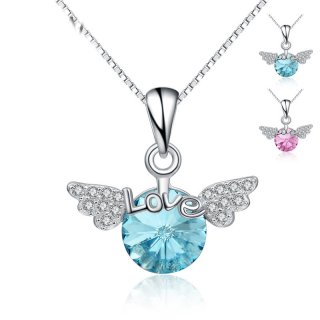 Fashion Angel Wing Pendant Female 925 Sterling Silver