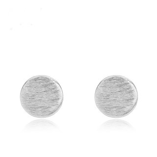 Circular Shaped Earrings 925 Sterling Silver Earrings B094