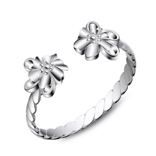 Flower Simple Ring 925 Sterling Silver Ring for Women E225