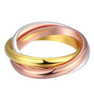 Hot Sale Classic Silver Plated Smooth Ring for Women LKNSPCR058