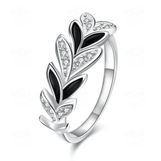 Flower Ring 925 Sterling Silver Wedding Ring for Women SPR053