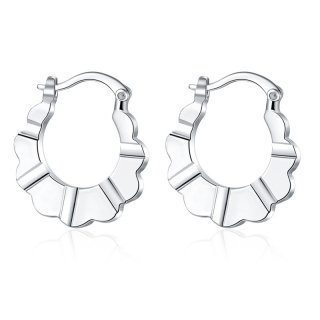 Classic Design Geometric 925 Sterling Silver Earrings For Women LKNSPCE686