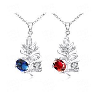 Fashion Silver Crystal Diamond Necklace For Women SPN113