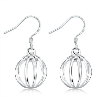 Fashion Silver Lantern Earrings For Women LKNSPCE644