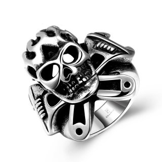 Punk Style Fashion Jewelry Skull Ring for Men GMYR187
