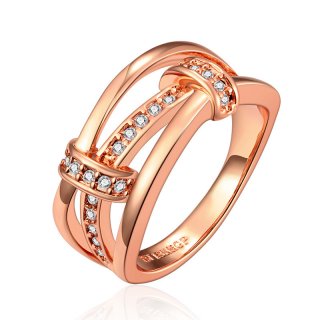 New Created Zircon Diamond Ring for Women LKN18KRGPR691