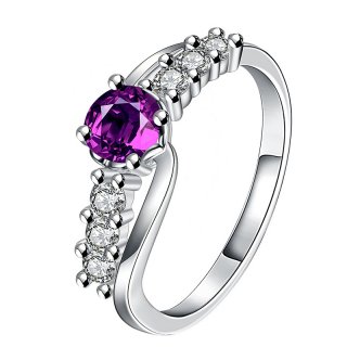 New Style Silver Zircon Diamond Ring for Women SPR030