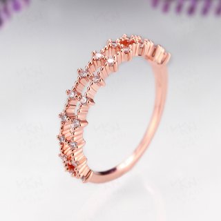 New Style Silver Zircon Diamond Ring for Women HFR003