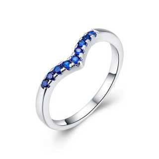 Hot Sale Fashion Inlaid Blue Ring for Women LKNSPCR188