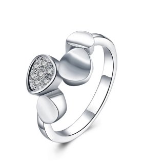 925 Sterling Silver Diamond Ring for Women LKNSPCR819