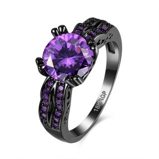 Romantic Crystal Diamond Ring for Women LKN18KRGPR864