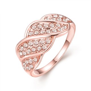 Rose Gold Zircon Diamond Ring for Women AKR022