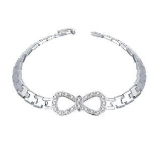Beautiful Bowknot Diamond Bracelet for Women LKNSPCH453