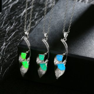 Noctilucent Flowers 925 Sterling Silver Necklace Pendant for Women