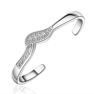 Classic 925 Sterling Silver Bangle Bracelet Fashion Bangle Jewelry For Women