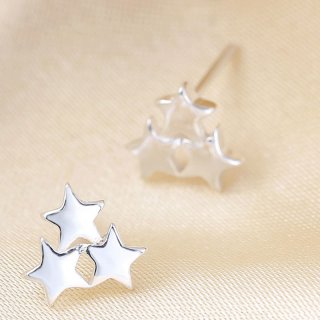 925 Sterling Silver Fashion Female Stars Stud Earrings
