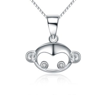 New Style Fashion Monkey 925 Sterling Silver Female Necklace