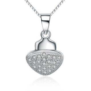 Heart-shaped Pendant Fashion Female 925 Sterling Silver Necklace