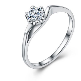 Diamante 925 Sterling Silver Fashion Ring For Women