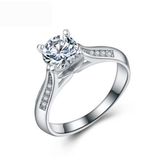 925 Sterling Silver Fashion Special Diamonds Jewelry Ring For Women E669