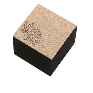 6x6CM Brown Jewelry Set Display Ring Gift Boxes