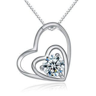Heart to Heart Diamonds 925 Sterling Silver Pendants for Women