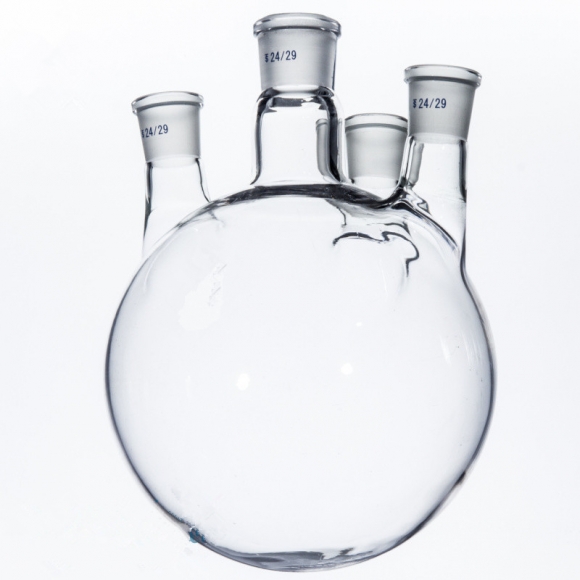 250ml/24*19*19*19 Four-necked flask (thick wall) Standard grinding glass flask Glass reaction Bottle