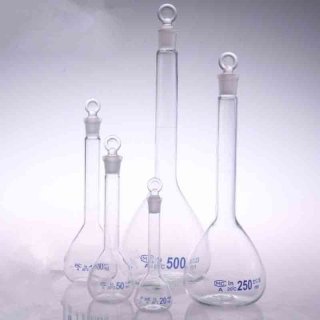 500ml white Measuring bottle Class A Glass capacity bottle transparent Quantitative bottle