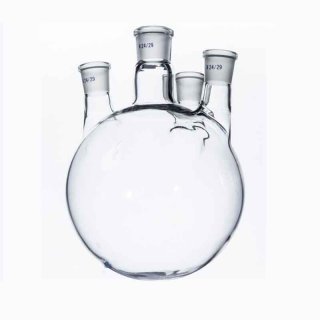 1000ml/24*19*19*14 Standard grinding glass flask Four neck thick wall reaction bottle