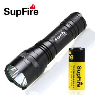Supfire C8-R5 Cree XPE LED Flashlight 5 Models Lamp Lanterna Tactical Flashlight Rechargeable Led Light by 26650 Battery