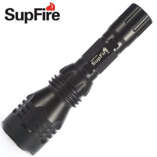 SupFire Y9 Cree XM-T6 350 Lumen Waterproof IP67 LED Flashlight Rechargeable Torch for Hunting Camping by 18650 Battery