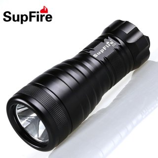 SupFire D5 CREE XM L-U2 Led Diving Flashlight Waterproof IP68 Portable LED Torch Outdoor Led Lighting by 18650 Battery