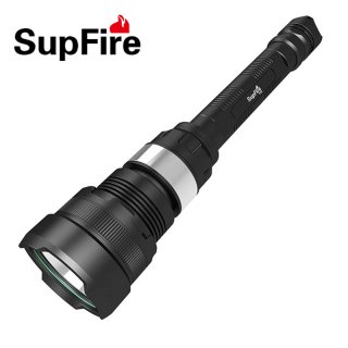 SupFire Y12 Cree xm T6 1100 Lumen Waterproof 5 Modes 10W LED Flashlight Rechargeable Torch for Hunting Camping by 18650 Battery