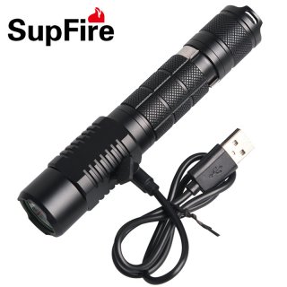 Supfire A3 Cree XM-L2 1100lm 5 Mode USB Led Flashlight by 18650 Battery for Hiking/Driving tour/Camping/Fishing