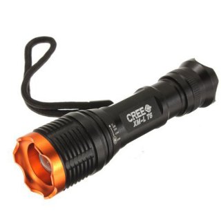 Mini Portable Waterproof LED Lighting Flashlight for Camping Caving On Foot KC01-T6