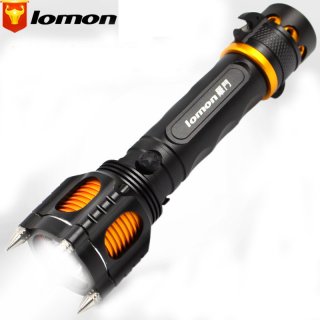 Lomon LED Outdoor Multi-functional Self-defense Lights Flashlight SK104
