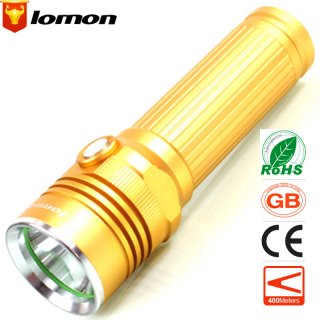 Lomon T6 LED Flashlight Aluminum Long-range Flashlight ST40