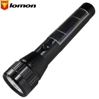 Lomon Solar Rechargeable Flashlight Highlighting Energy Saving Light Waterproof Flashlight SD140