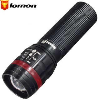 Lomon Telescopic Zoom Long-range Light LED Flashlight SD109-2