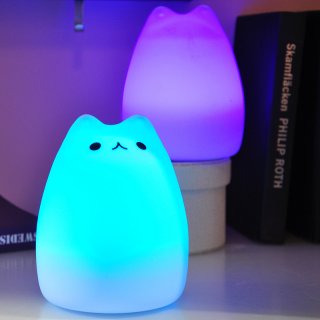 Colorful Creative Household Lamp Lovely Cat LED Nightlight