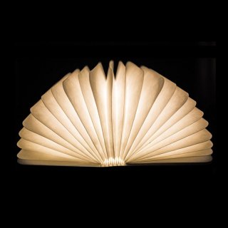 Creative Wooden Fashion Book Lamp USB Interface LED Nightlight