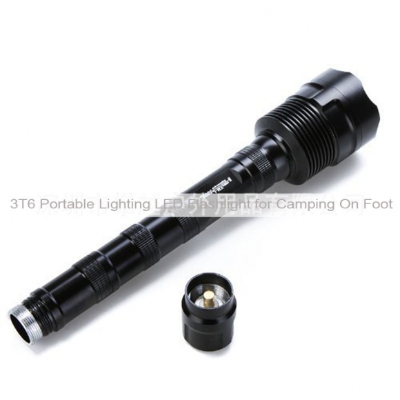 3T6 Portable Lighting LED Flashlight for Camping On Foot