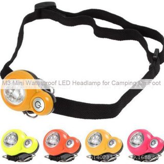 M2 Mini Waterproof LED Headlamp for Camping On Foot