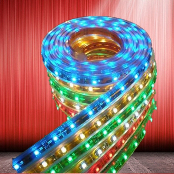 5050 waterproof led strip light string high voltage high brightness led Ribbon lamp tape rope lighting with DC connector