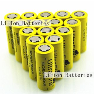 26650 5500mAh 3.7V Rechargeable Li-ion Batteries For Flashlight